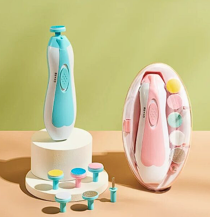 Vista 2 de Corta uñas eléctrico para bebe 6 en 1